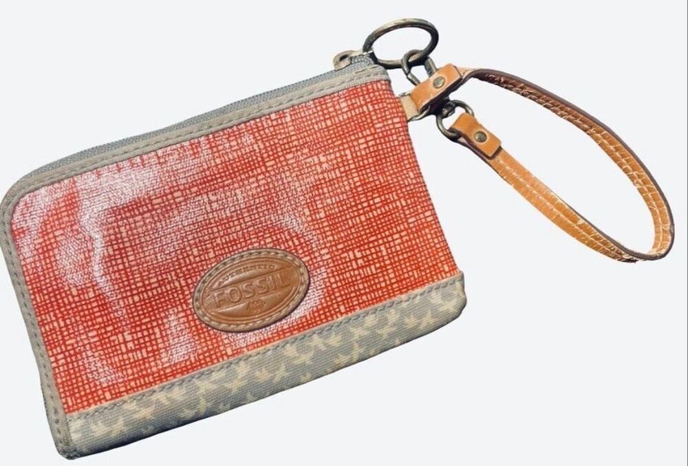 Vintage Fossil Key-per Wristlet/Wallet